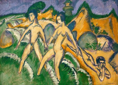Walking into the Sea by Ernst Ludwig Kirchner